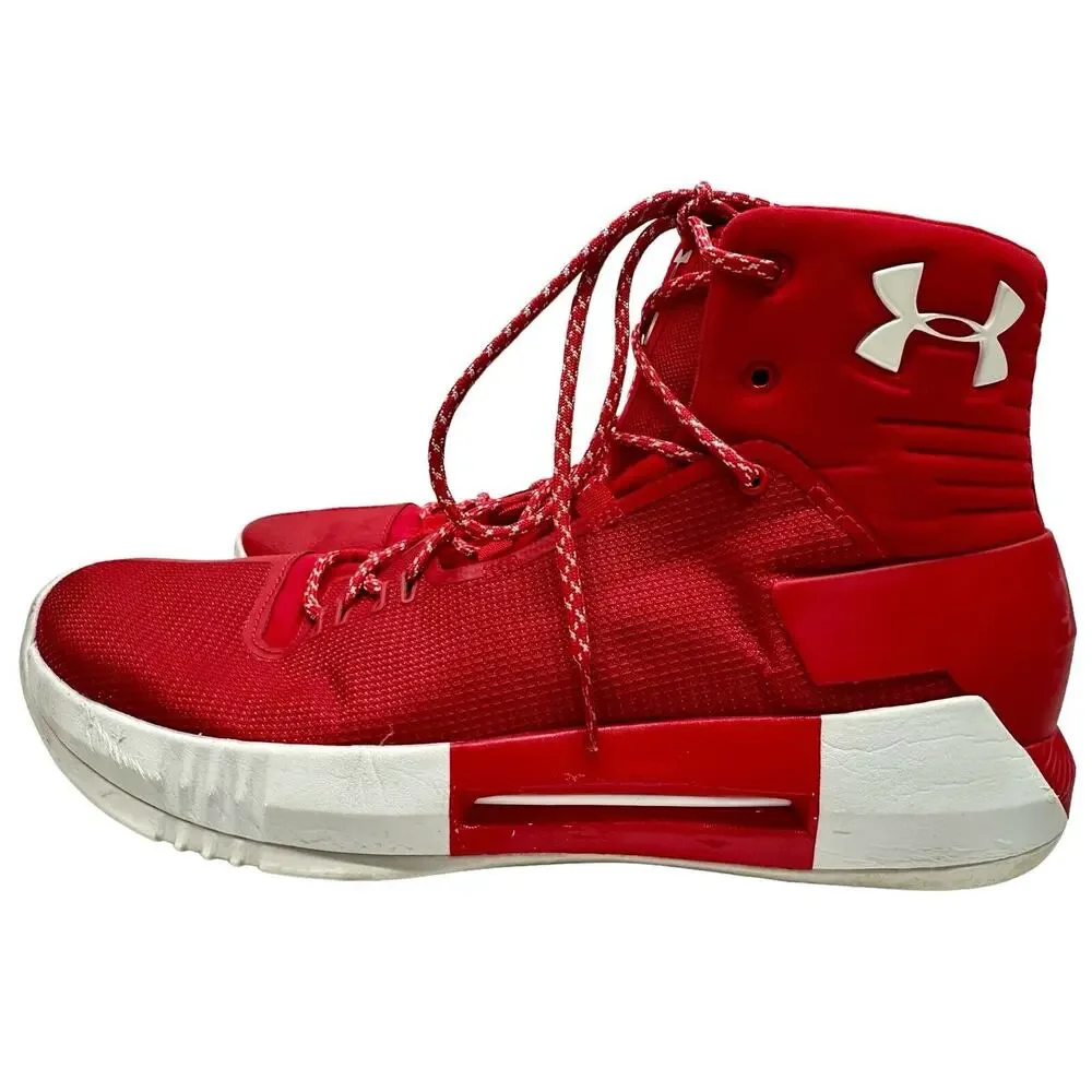 Under Armour Mens Hi-Top Basketball‎ Shoes 11 - Red